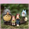 Totoro My Neighbor Anime Character Cat Girl Blowing Xun Mini Model Ornament