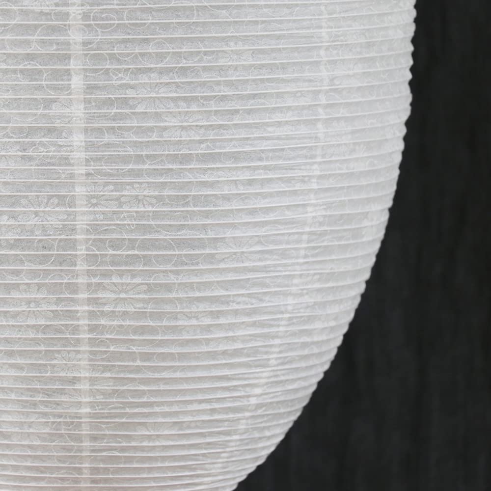 Bon Festival Lantern No. 30, Aikyoku Masu White Pattern, Gifu Lantern with LED Candlelight, for First Bon Festival, 49cm high x 28cm wide (fire box