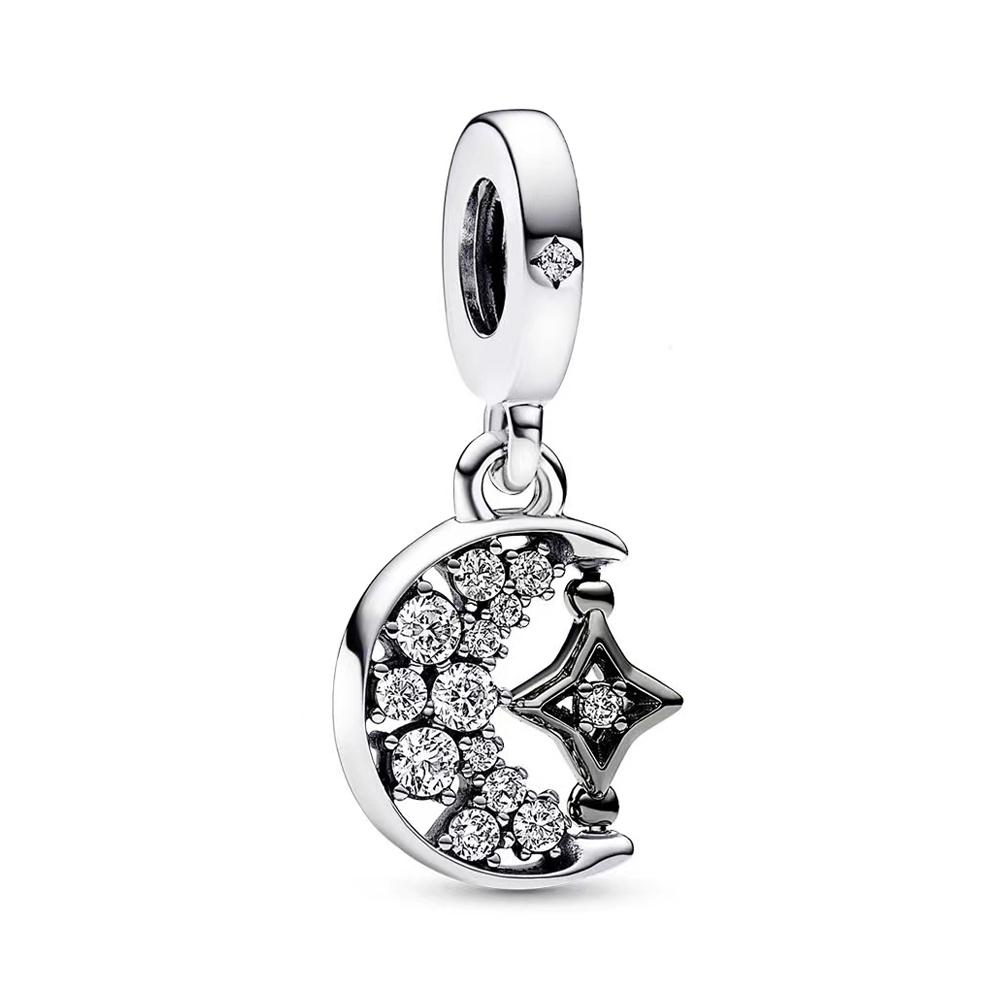 New Fashion Copper Family Tree Heart Dangle Charm Bead Pandent Fit Original Bracelet Accessories Diy Women Jewelry