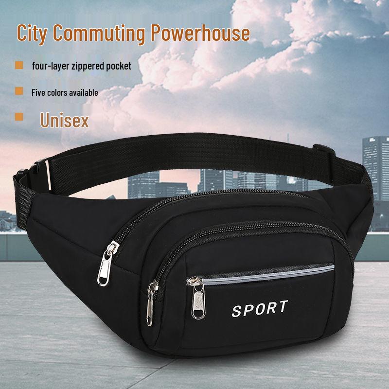 Unisex Water-Resistant Mobile Phone Waist Bag – Multifunctional, Large Capacity, Wear-Resistant for Business, Construction, Sports & Work.