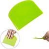 2 Pieces Dough Scraper Bowl Scraper Food-safe Plastic Dough Cutter Flexible Plastic Scraper