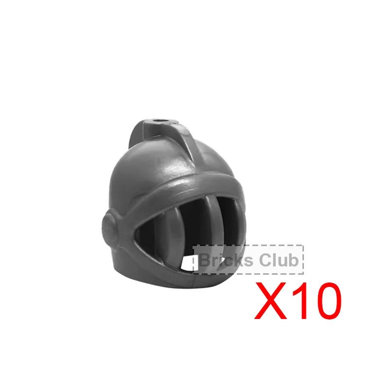 Middle Roman Knight Dwarf Helmet Feather Accessories Building Blocks Medieval Green Dragon Blue Lion Crusader Lord Shield MOC