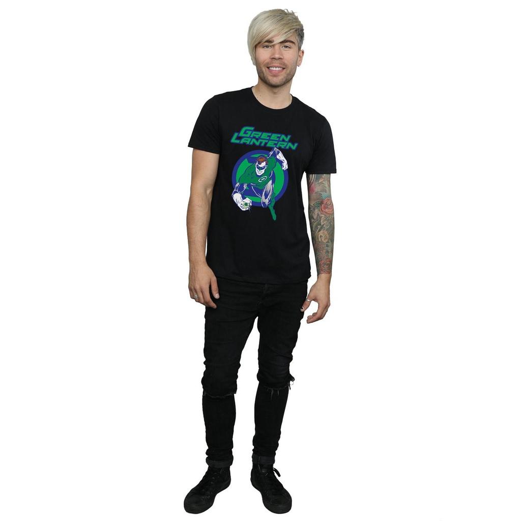DC Comics Mens Green Lantern Leap T-Shirt