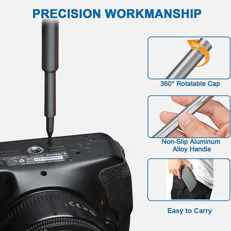 97 in 1 Präzisionsschraubendreher-Set Kleines Mini-Schraubendreher-Set Multifunktions-Schraubendreher-Kit zum Reparieren von Elektronik PC Brille