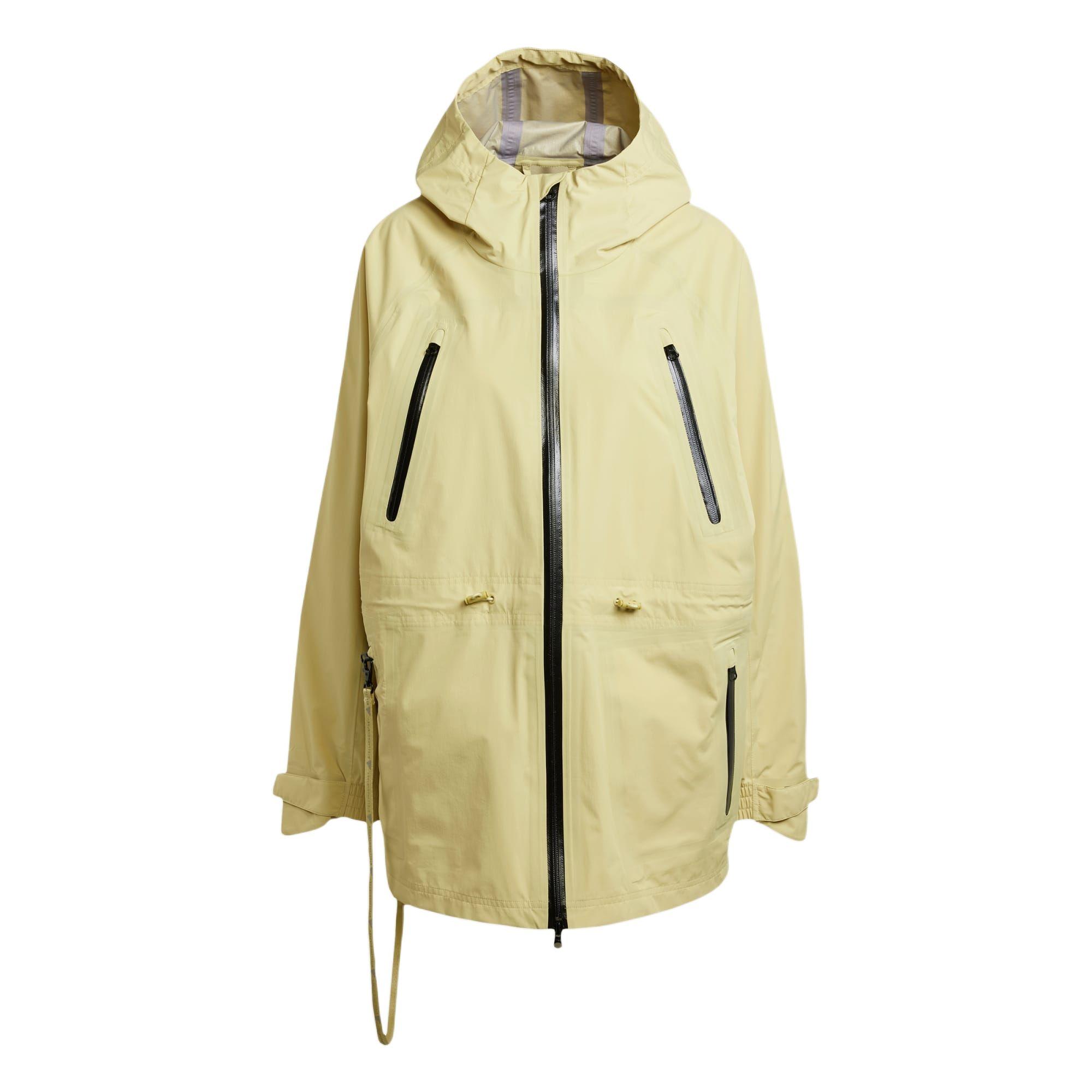 

Adidas Однотонная куртка с капюшоном на молнии с длинным рукавом Женские куртки Светло-желтая JF6031 M