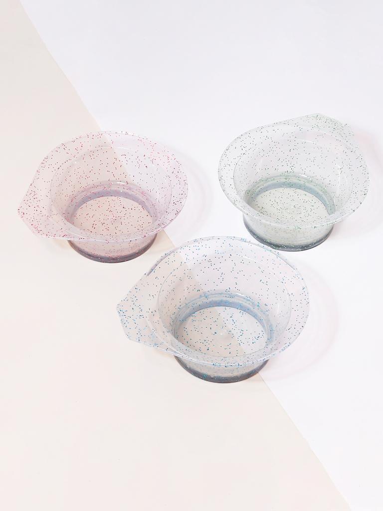 plastic anti crystal glitter hair dye bowl set home hair dye styling DIY hair dye styling tool Special for real hair wigs