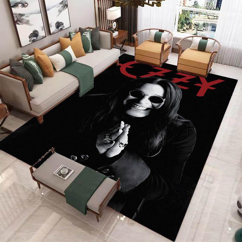 Ozzy osbourne printed carpet Living room bedroom non-slip carpets Yoga mat door mat Outdoor carpet kawaii rug birthday gift