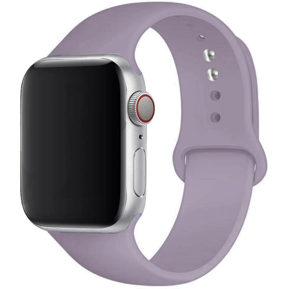 Silikonový řemínek pro Apple Watch 44mm 40mm 49mm 45mm 41mm 38mm 42mm Correa Belt Bracelet pro Apple Watch Series 9 8 7 6 5 3 SE Ultra 2