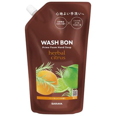 Saraya Washbon Prime Foam Herbal Citrus Refill 500ml Soap