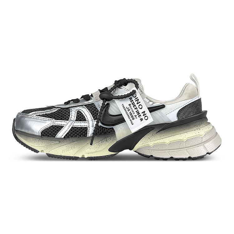 

Nike V2K Run Mesh Breathable Low top Running Shoes Women s Silver Black FD0736-100(Team116-) 39