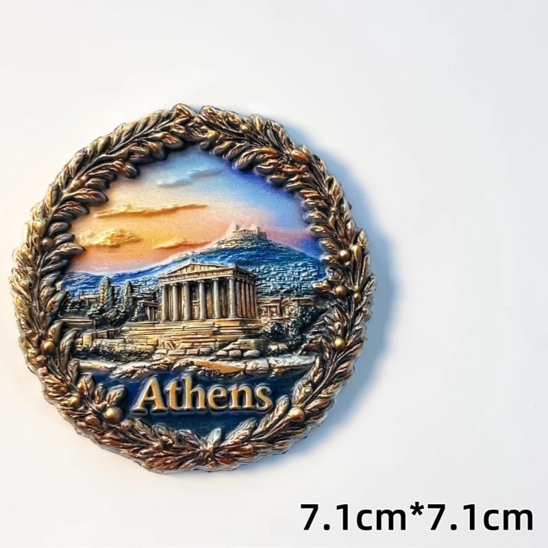 Griechenland Souvenirs Athen Parthenon Tempel Santorini Kühlschrankmagnete Heimdekoration Hochzeitsgeschenke Zeus Kühlschrankaufkleber