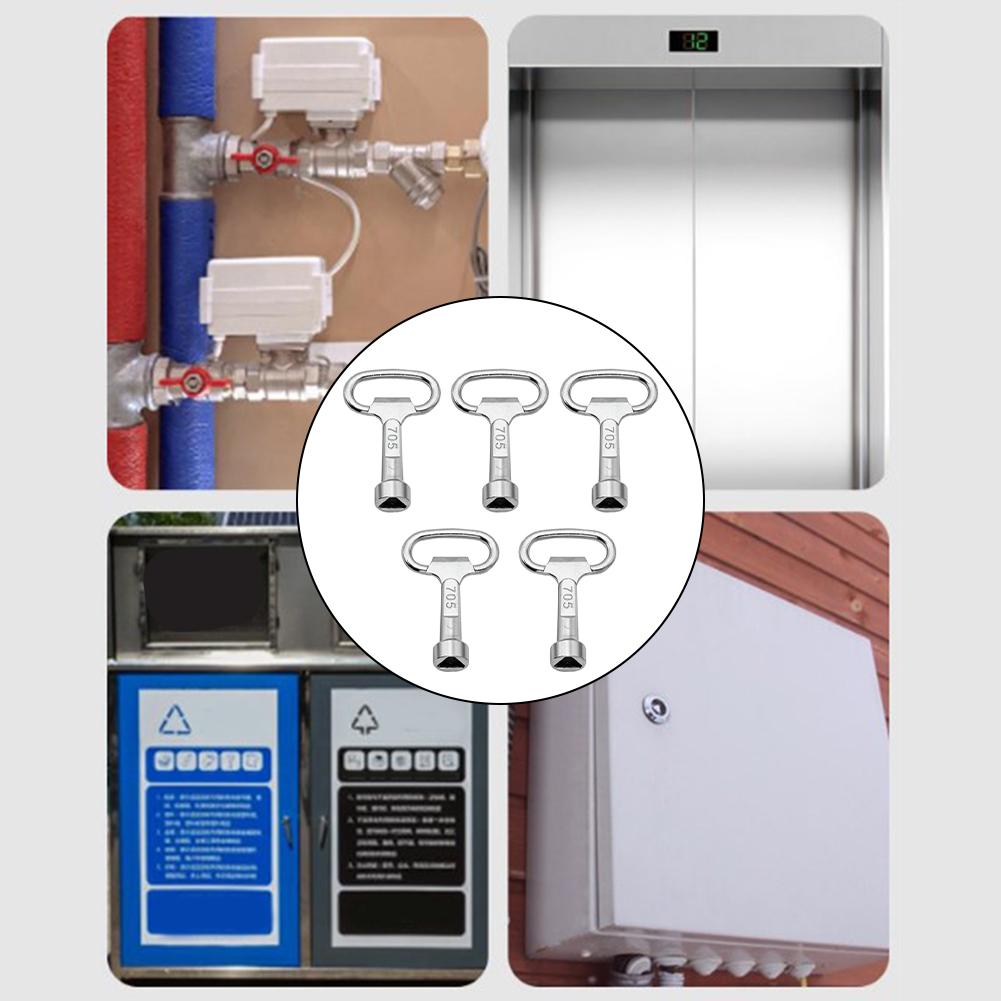 Bleed Key 56*35mm Gas Water Meter Lightweight Design T-Shaped Design Torsion Resistance For Gas Water Meter Box