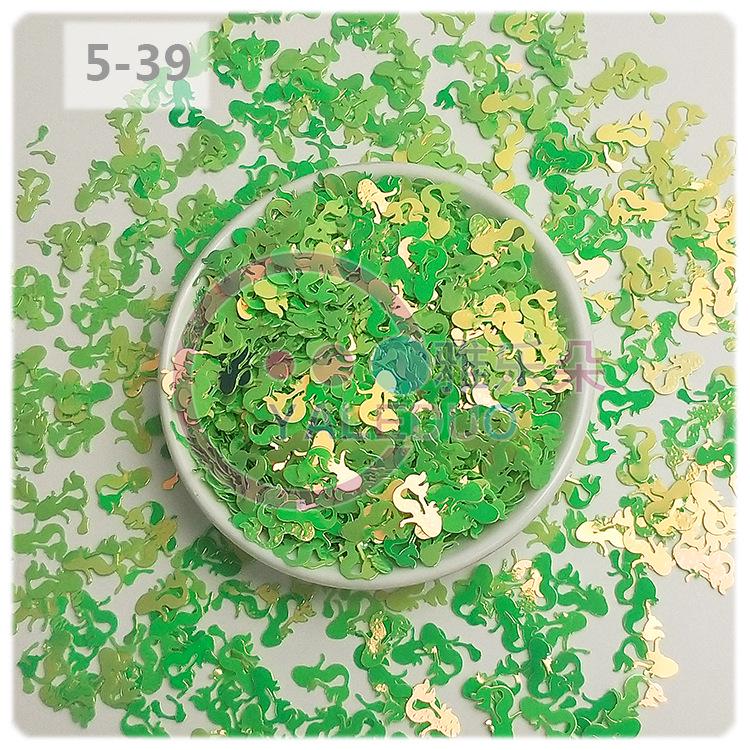 Golden Iridescent Mermaid PVC Sequins (8x12mm) for DIY Crystal Slime & Phone Case Accessories