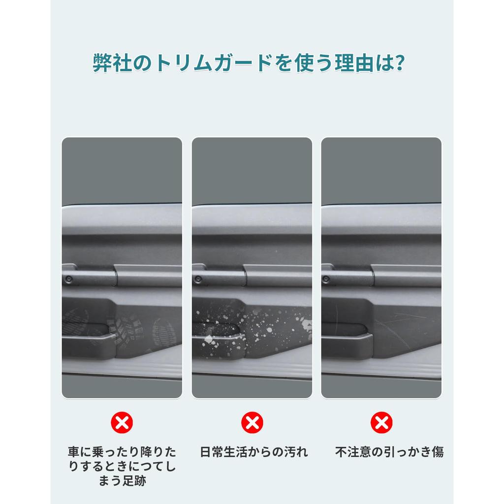 HUAHAO Door Kick Guards for Suzuki Sierra Carbon PU Leather Kick Scratch and Stain Jimny Jb64 Custom Parts for the New Jimny Set of 6 Jimny/Jimny