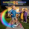 Electric Scooter for Kids Aged 6-14 Years, with Colourful Lights, Pink