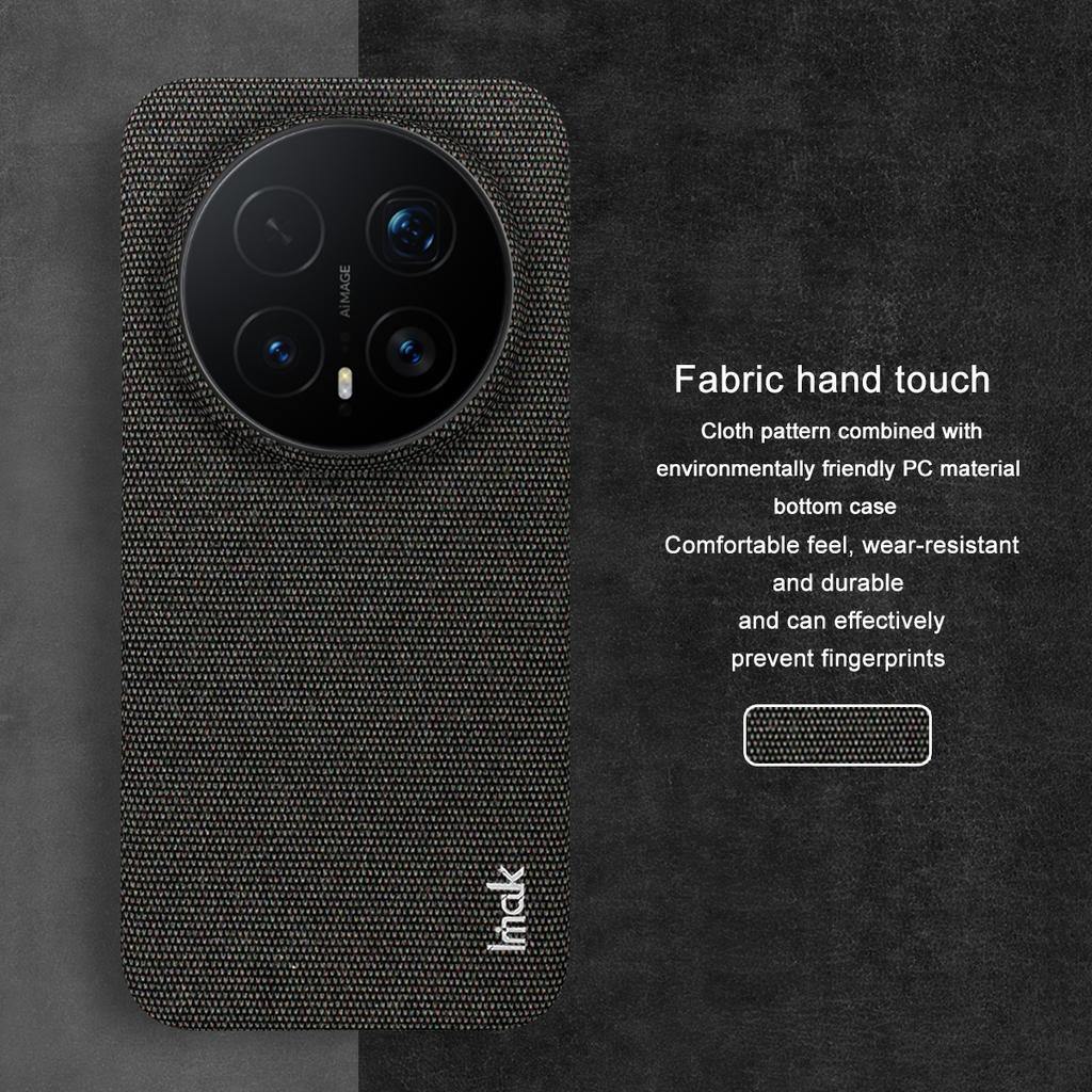 IMAK Ruiyi Series for Honor Magic8 Pro 5G Case Fabric Texture Leather + PC Phone Back Cover