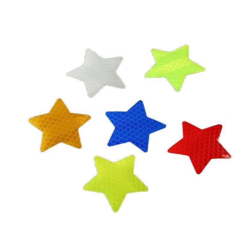 Red Star Reflective Car Decals (100 pcs)