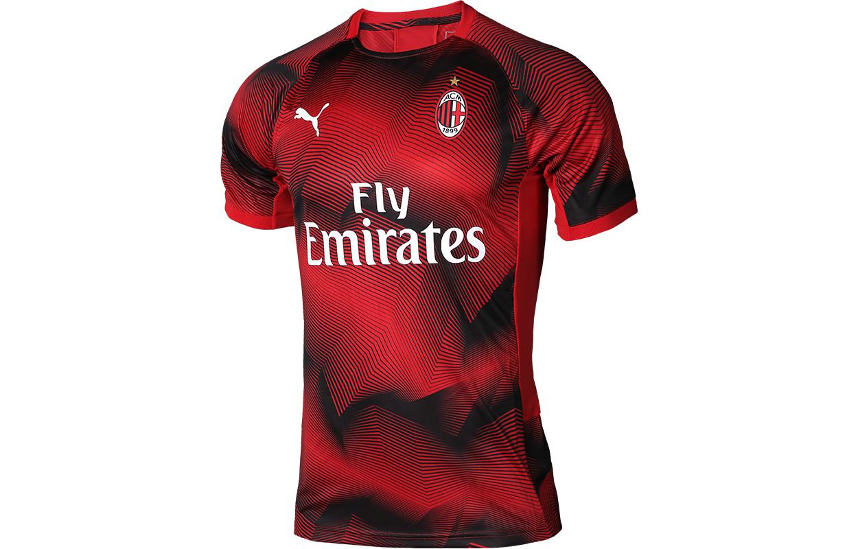 PUMA AC Milan Sport T Shirt Men s Orange Black 754866-02 S