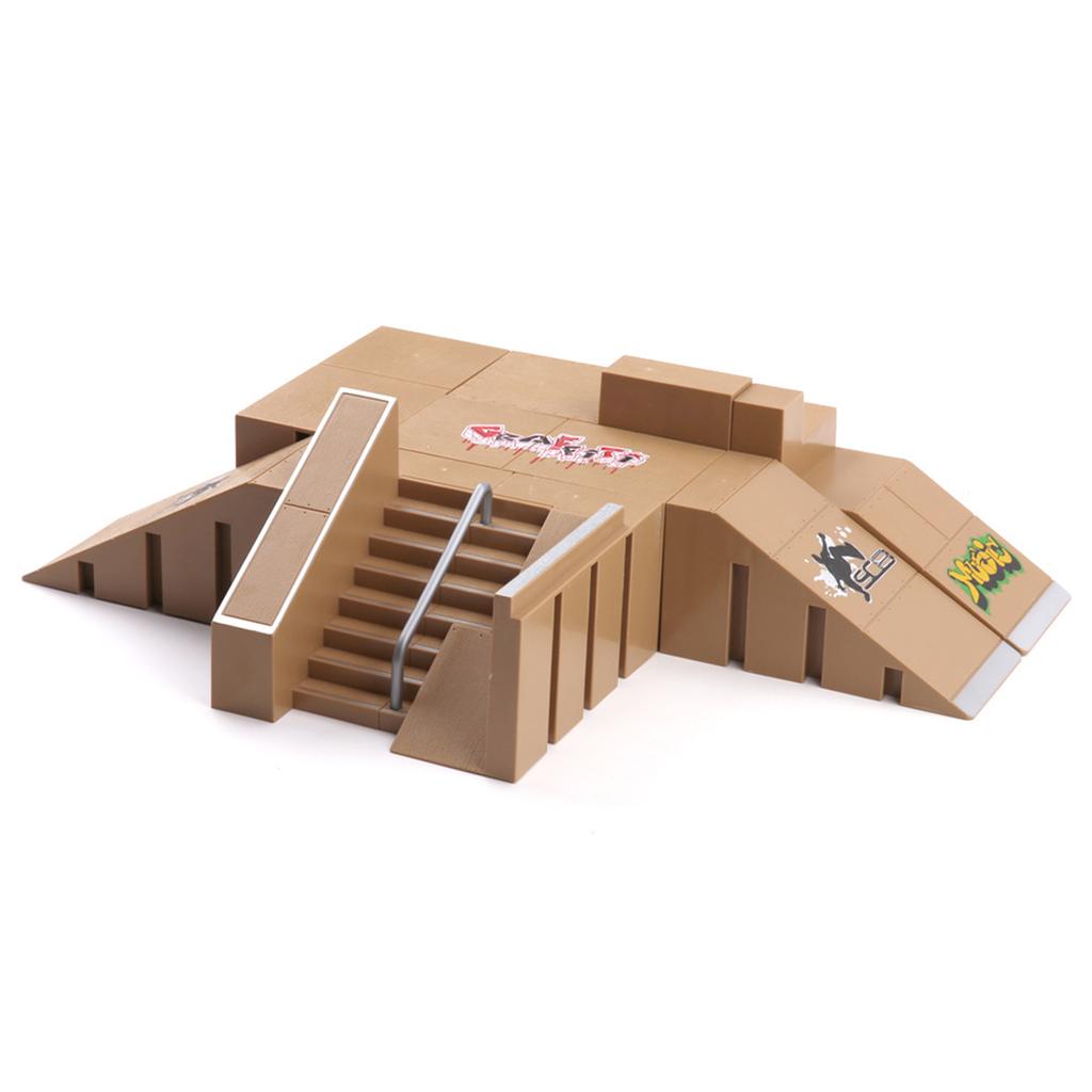 Fingerboard Skate Kit Mini Finger Skateboards Ramp for Fingerboard Lovers Skill Development