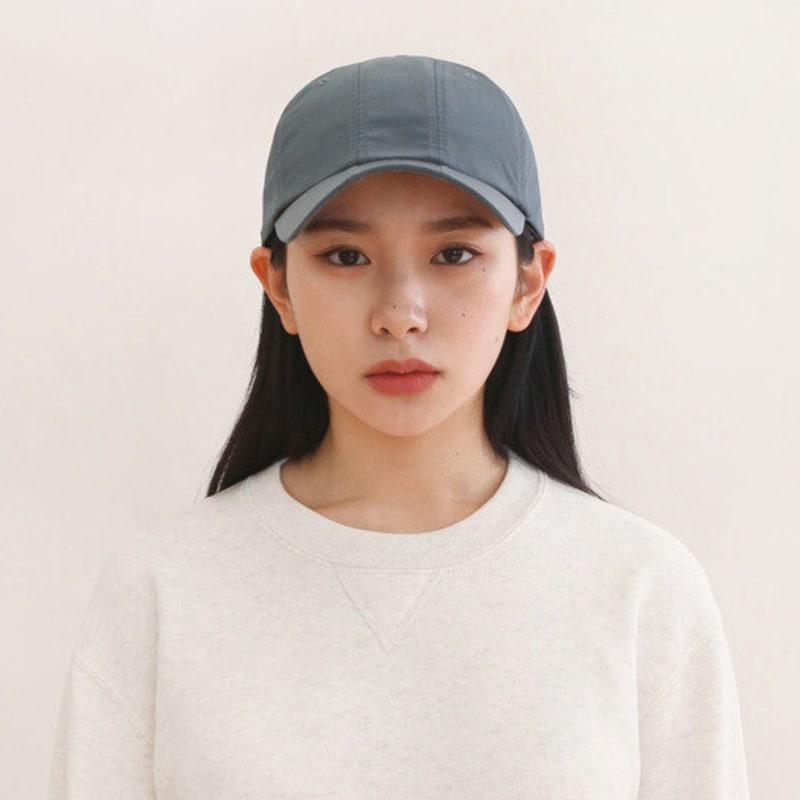

BUTDEEP 7-Panel Nylon Curved Cap - Gray ONE
