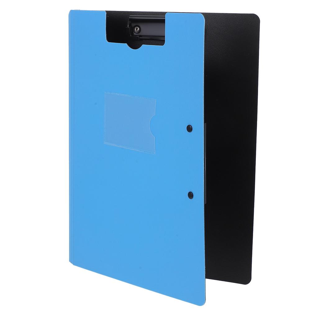 Foldable A4 Clipboard with Double Clips Plastic Document Folder for Office Student Nurse School Organization Tool