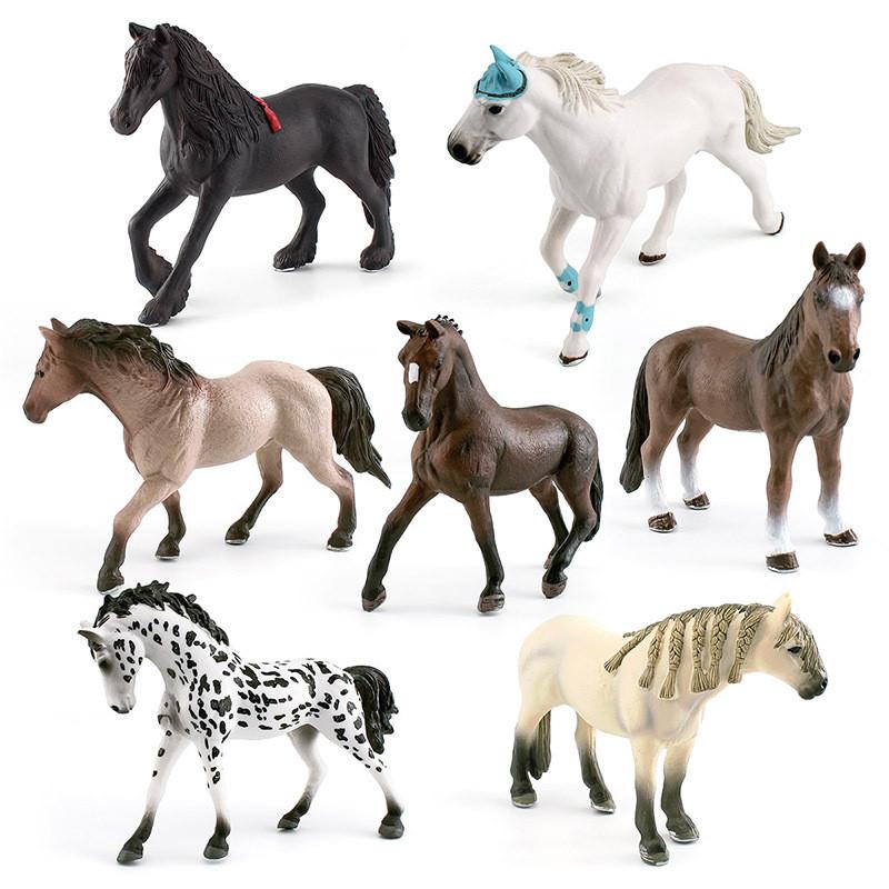 Lifelike Pvc Horse Figurines Set Including Appaloosa Quarter Horse And Hanoverian For Home Decor And Collectible Display
