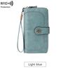 Portafoglio da donna di alta qualità Portafogli in pelle antifurto RFID per donna Porta carte da donna con cerniera lunga Pochette da donna grande