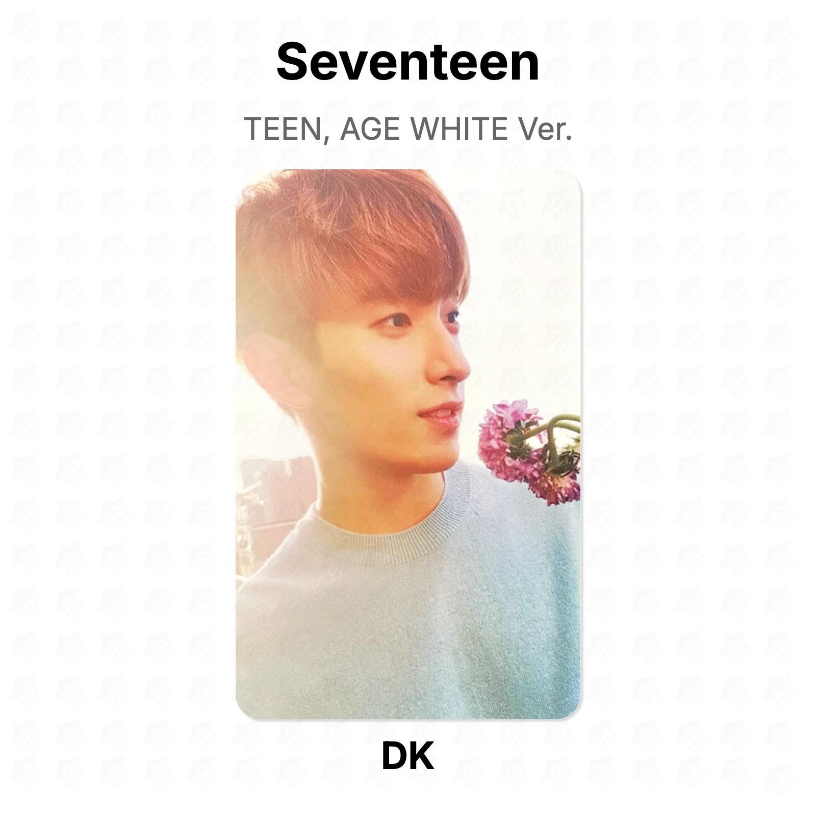 Seventeen TEEN, AGE WHITE Ver. Official Photocard DK