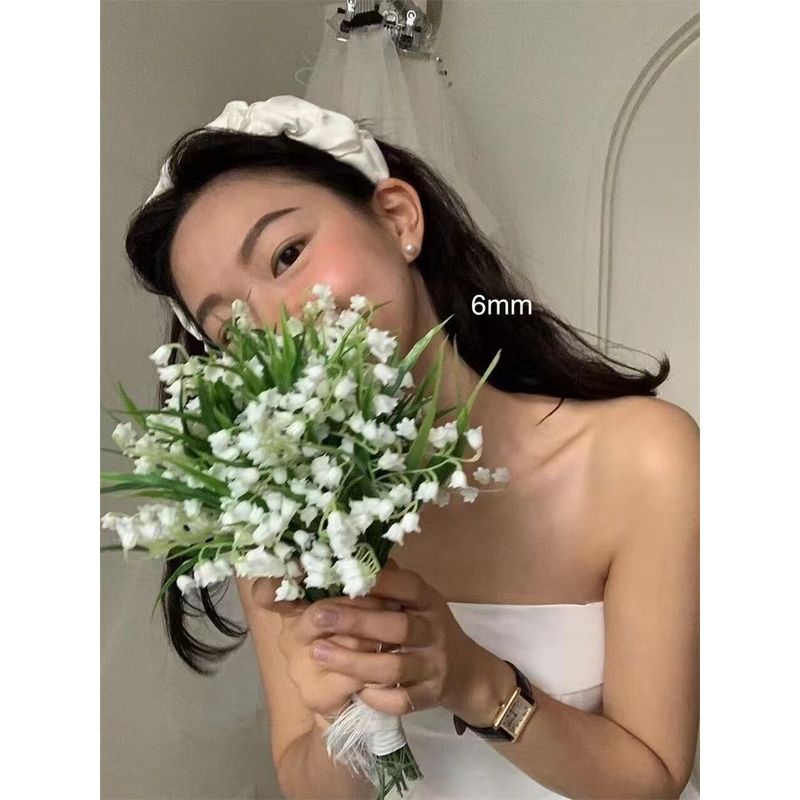 

Instagram Blogger Fever Strong Light Qingdao Pearl Stud Earrings 6mm [Shi Jia Pearl]](925 silver needle)