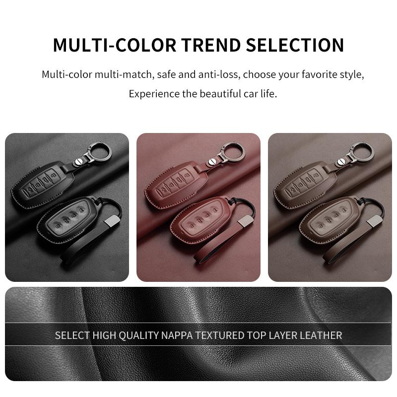 Car Smart Key Case Cover For Haval Great Wall Hover H1 H4 H6 H7 H9 F5 F7 H2S M6 B07 Gmw Jolion Dargo Leather Protection Key Fob