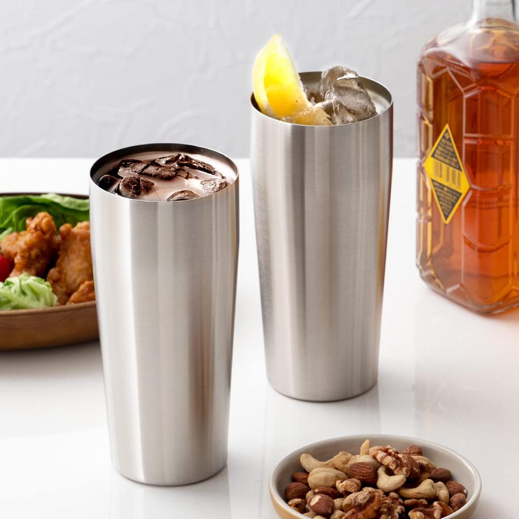 Atlas Stainless Steel 630ml Vacuum Large Perfect for Drinks and Highballs AST-631MT2P Tumblers, Capacity, Insulated, Capacity,