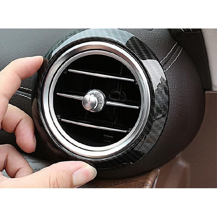 For Benz E-Class W213 2016-2021 Carbon Fiber Front Side Vent Overlay Cover Trim