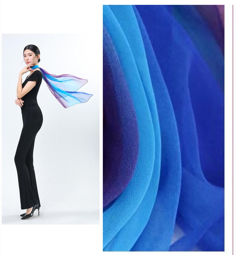 Elegant Women's Silk Scarf for Stage and Dance Performances