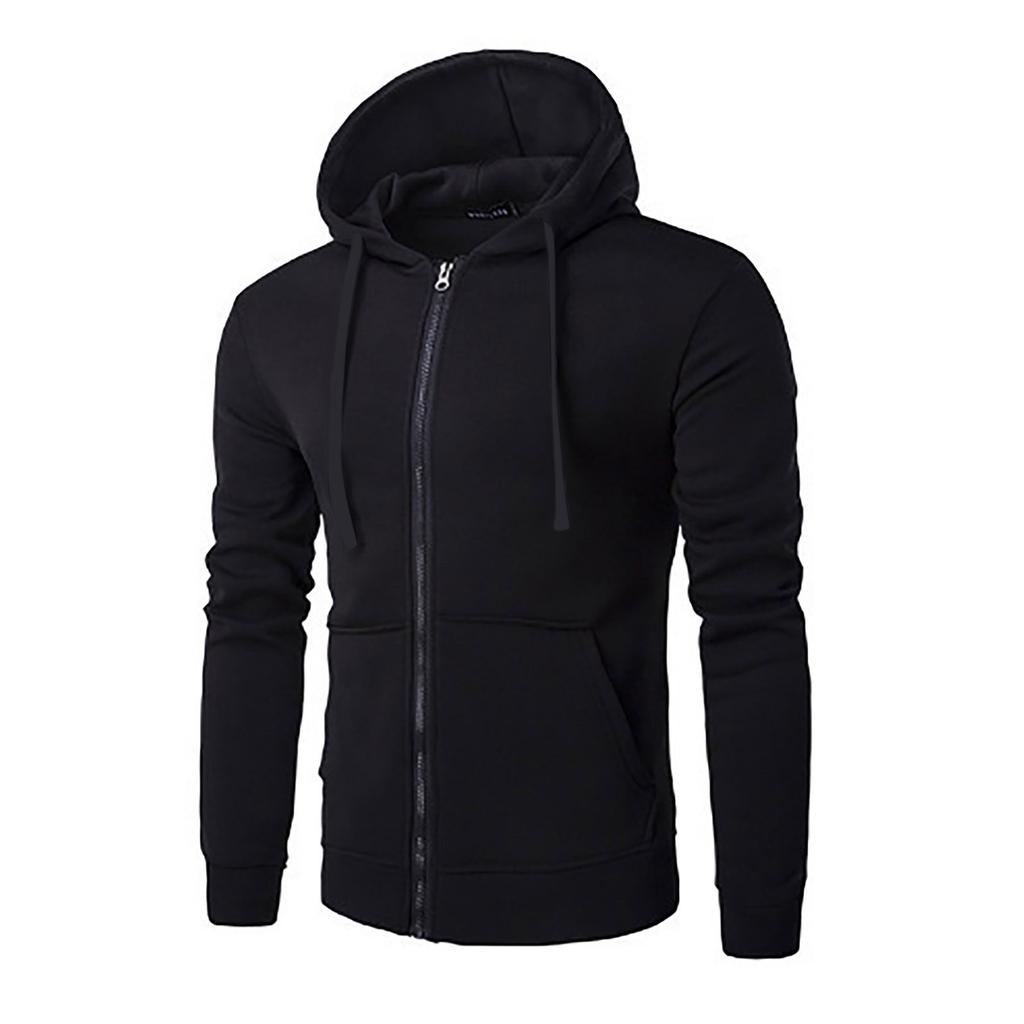 Men Full Zip Up Sweatshirts Long Sleeve  Pullover Tops Casual  And Tall Jackets With Pockets