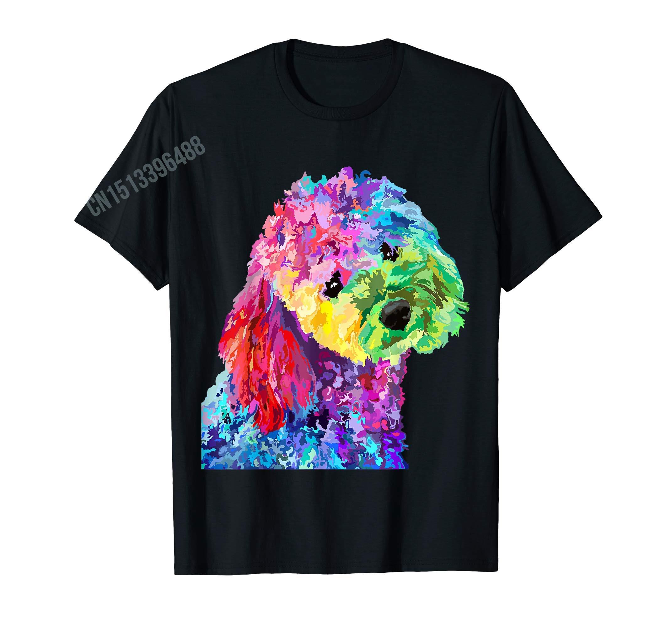 ZX Poodle The Dogfather Cool Dog Daddy Dad Papa Father TShirt 100 Cotton Men Women T Shirts For Gift Size XS5XL S