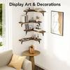 Versatile Corner Floating Shelf Versatile Corner Floating Shelf Wood Rack for Bathroom Kitchen Bedroom Storage