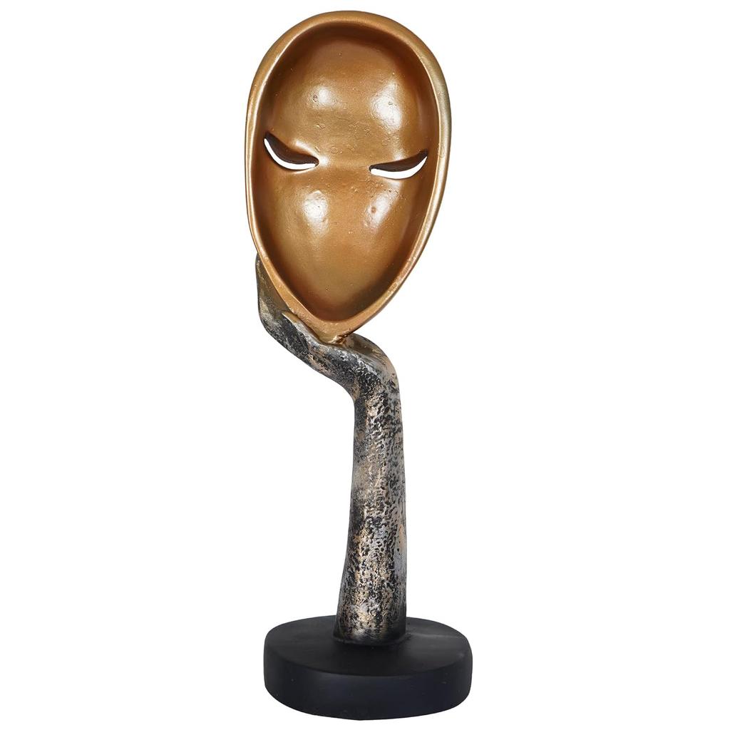 Presents New Lady Face Golden Showpiece, Perfect for Living Room, Entrance of Your Home or Office
