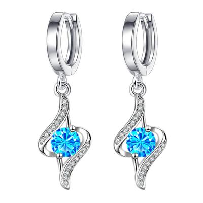 Japan and South Korea Style Aesthetic Diamond Inlay Earrings Cool Wind Advanced Sense of Earrings