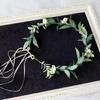 Kvinnlig Blomsterkrans Blommig Huvudbonad Festival Bröllop Hårkrans Fest Bladblomma Krans Blommig Armband