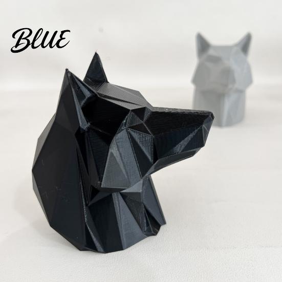 Animal Auto Accessory 3D Printed Wolf Car Trailer Hitch Decoration Howling Head Ornament