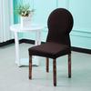 Thickened Round Backrest Dining Table Chair Cover Universal Curved Stool Cover Seat Cover Elastic Force