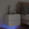 Table de chevet murale - Maison Exclusive - LED RVB - Bois d'ingénierie - 50x39x41 cm