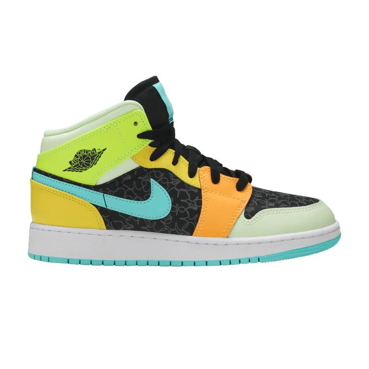Air Jordan 1 Mid SE GS Clover 37.5