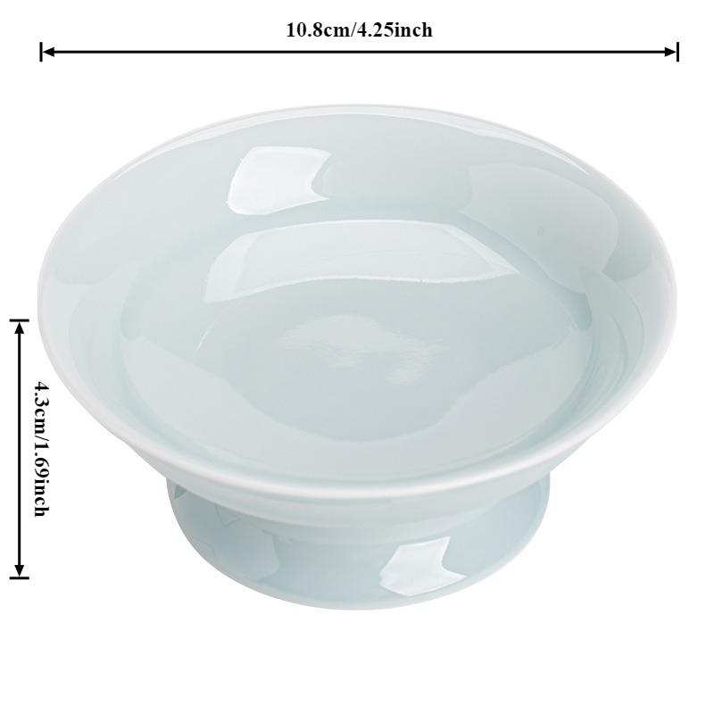 Chinesische Keramik Obstteller Retro Hochfuß Dessert Snacks Teller Dim Sum Tabletts Porzellan Geschirr Küchenzubehör Teegeschirr