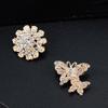 12Pcs Women's Flower Butterfly Bridal Scarf Lapel Brooch Pins