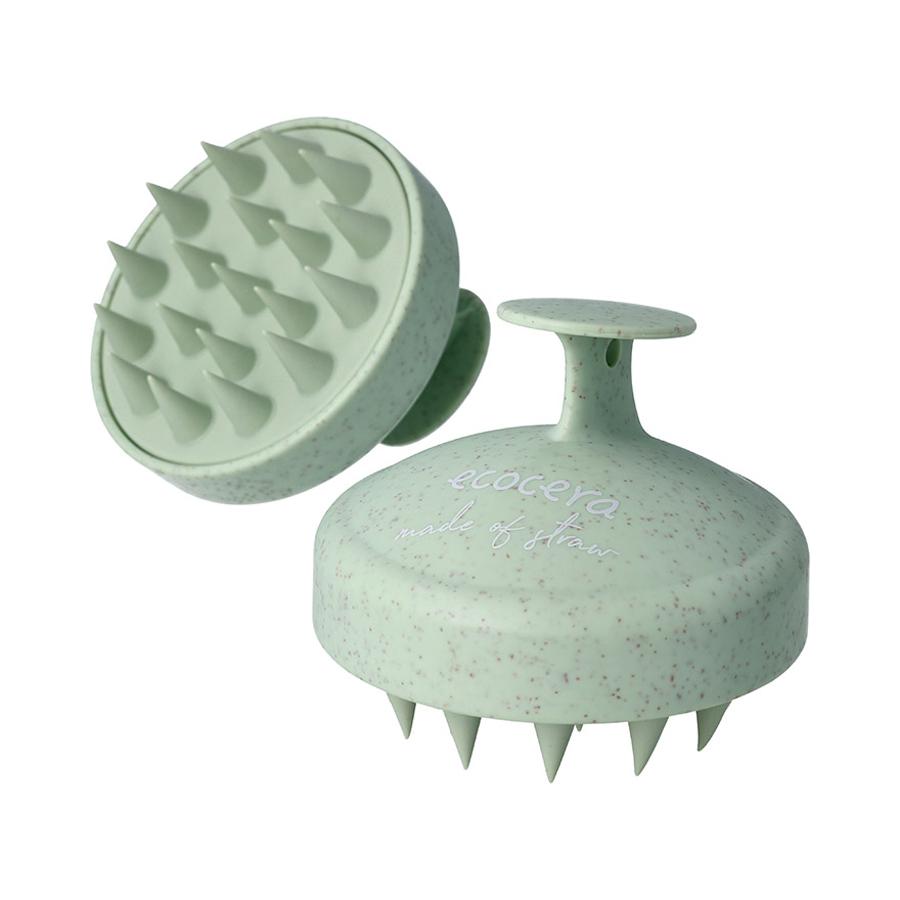 ECOCERA MEDI scalp brush #green