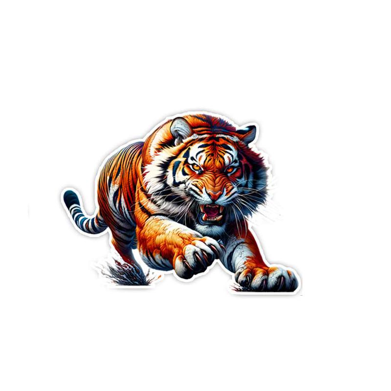 

Ferocious Tiger Car Sticker Vinyl Decal Waterproof Rear Window Motorcycle Camper Bumper Truck Laptop Decoratio TM194 A-13cm Longest Side