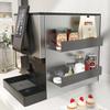 Magnetic Refrigerator Side Rack, Storage, Magnetic Rack, No Drilling Required, Space-Saving, Washing Machine, Microwave, Kitchen Storage, 5kg Weight C