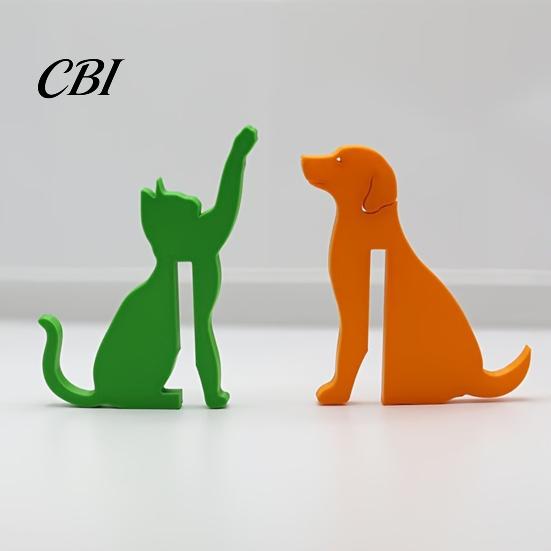 Fun Desktop Accessory 3D Printed Dog/Cat Hook, Compact Decorative Door Interactive Cat Shaped Hook Pet Shape Hanger Ornament for Living Room