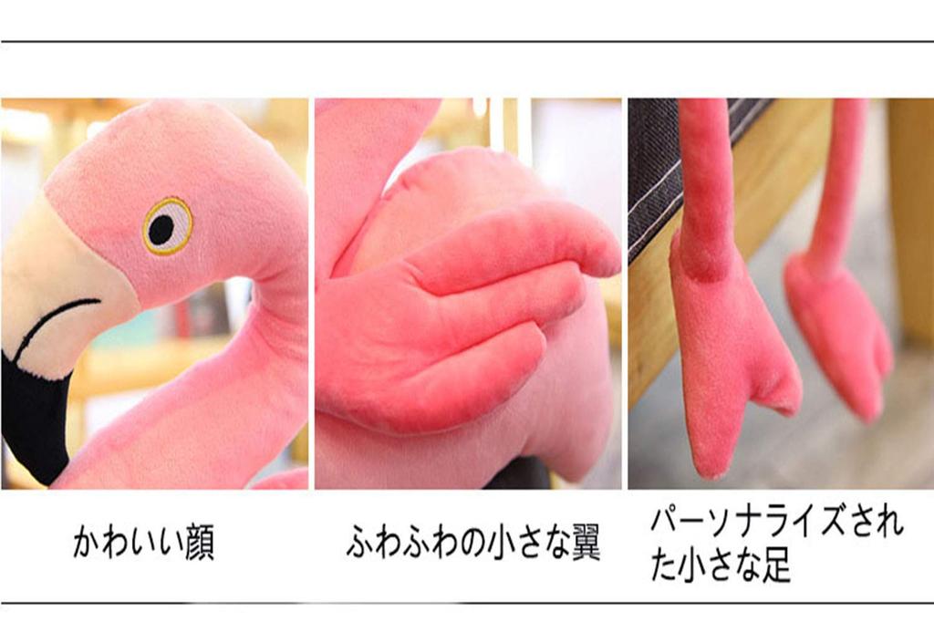 TWDRTDD Flamingo Plush Toy, Flamingo Pillow, Fluffy and Cute Animal Figurine, Perfect As a Birthday Gift for Kids, Babies, or Girls (Pink, 80cm)